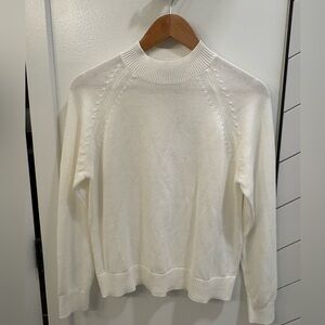 Quince Women's 100% Organic Cotton Mock Neck Sweater